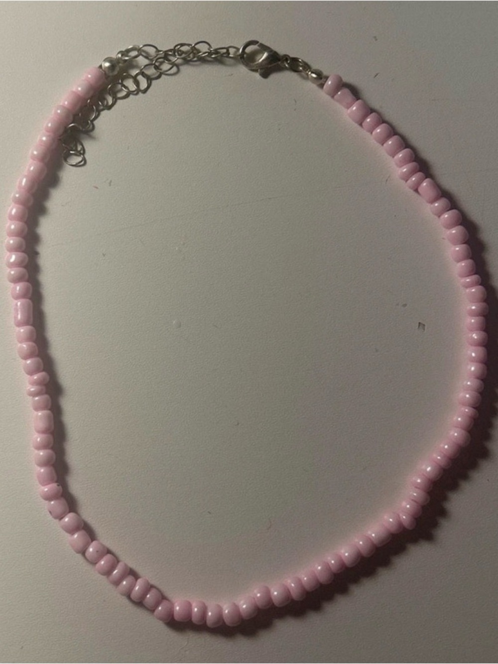 Amazon Pink Beaded Choker Necklace